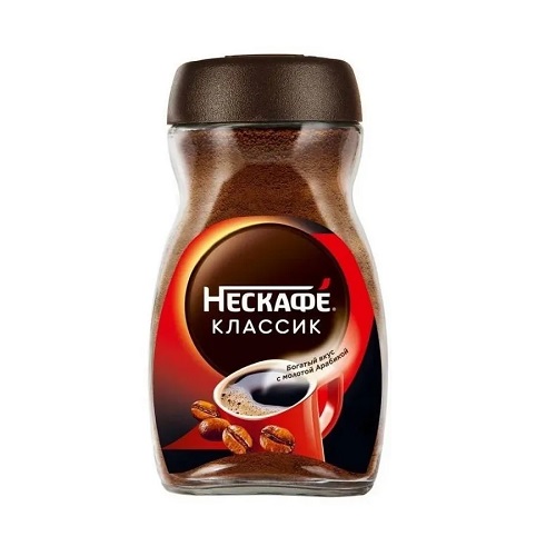 Nescafe classic, растворимый, стекло, 95 гр 